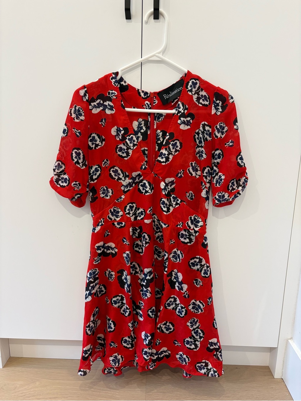 Realisation Par Red Floral Mini Dress